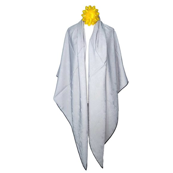 NWT Double Sided Silk Scarf 53"x53" Large Square Shawl Wrap XiangYunShal 22221 - Picture 9 of 12